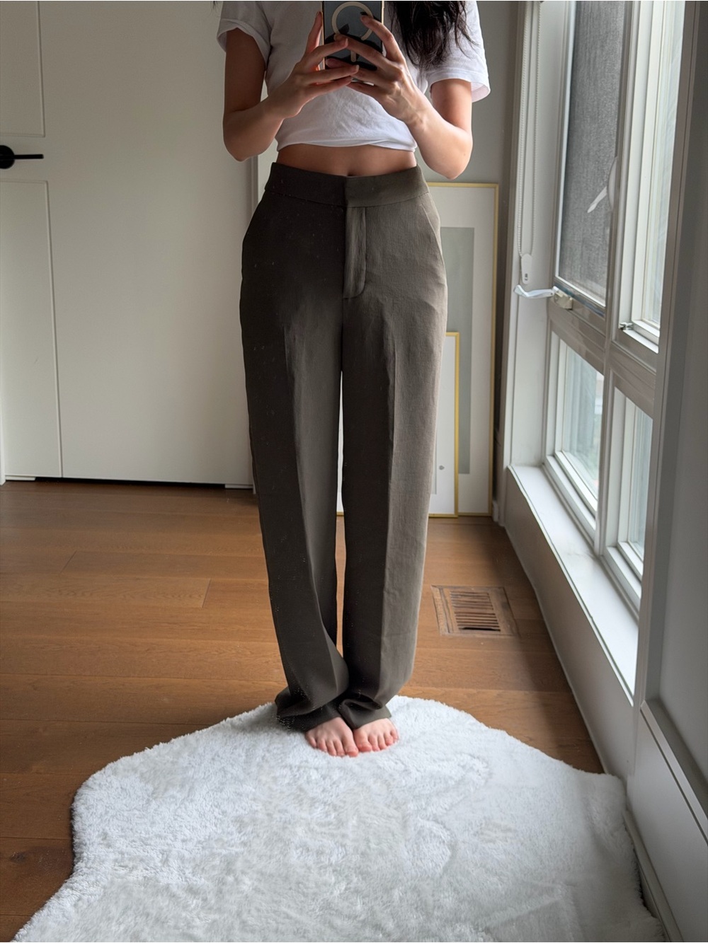 Wilfred Olive Green Effortless Pants Full length
